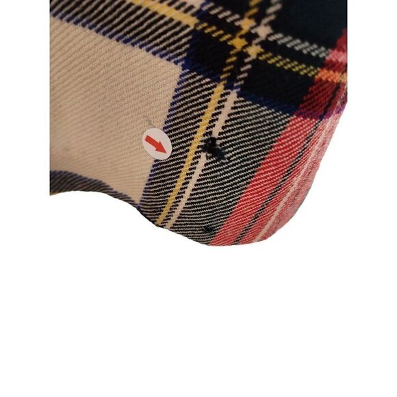 Vintage Mod Red White Plaid Reversible Patent Vinyl Raincoat Wool Swing Coat - Picture 9 of 13